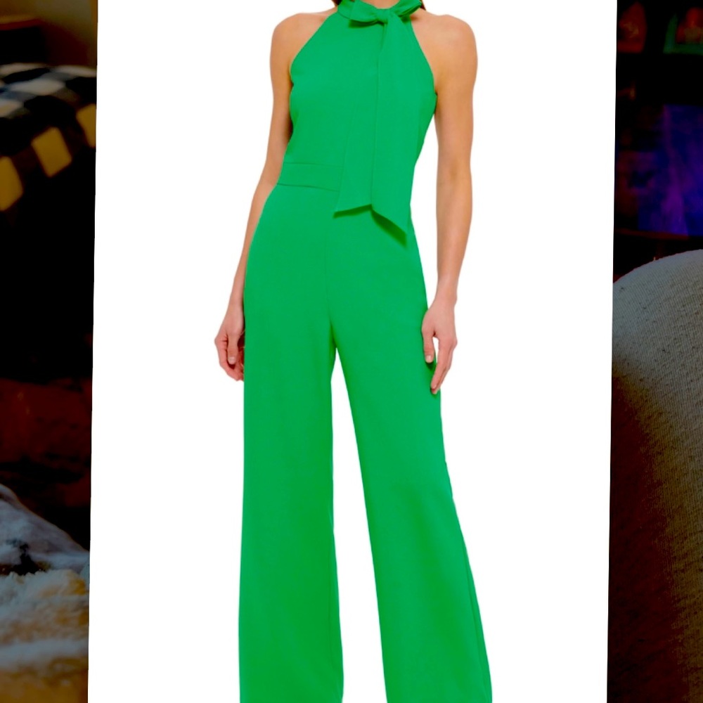 Worn once. Perfect condition dark green jumpsuit